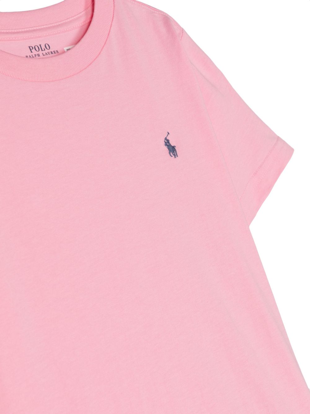 Shop Ralph Lauren Polo Pony-embroidered Cotton T-shirt In Pink