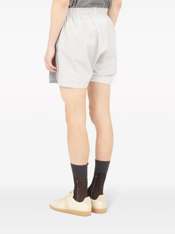 Maison Margiela ストライプ ショートパンツ | ホワイト