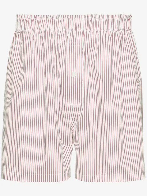 Maison Margiela striped cotton shorts