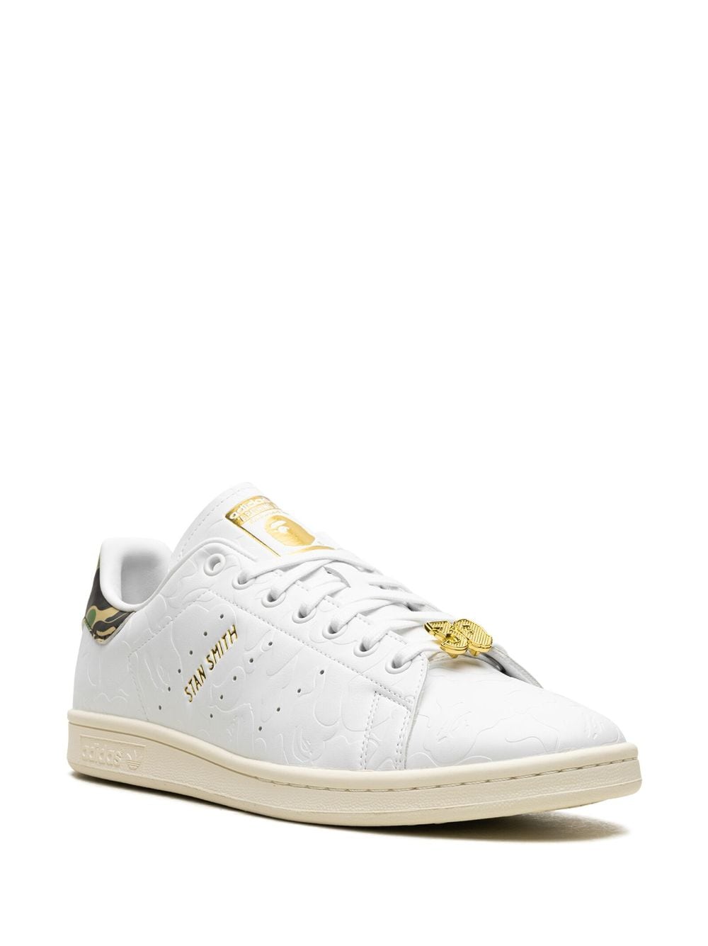 Shop Adidas Originals X Bape Stan Smith "30th Anniversary" Sneakers In White