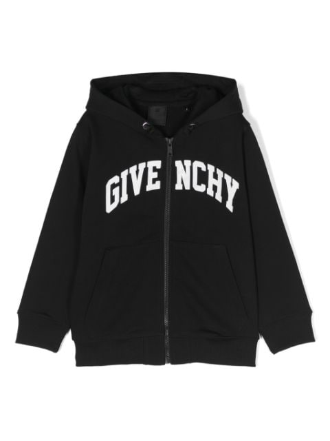 Givenchy Kids logo-print zip-up hoodie