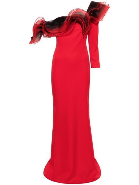 Ana Radu ruffled off-shoulder gown