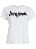 Cinq A Sept Bonjour cotton T-shirt - White