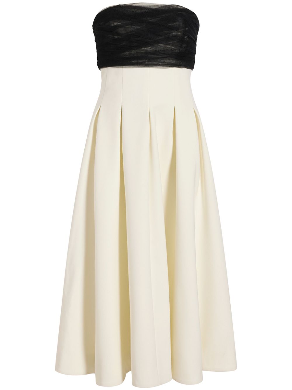 Cinq A Sept Odessa strapless pleated dress - Nude