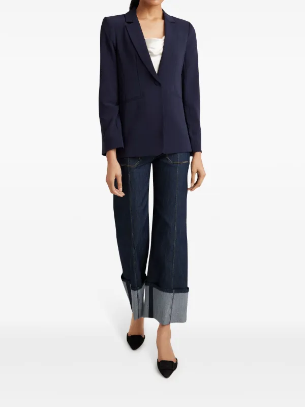 Cinq A Sept Benji ハイライズ フレアジーンズ | ブルー