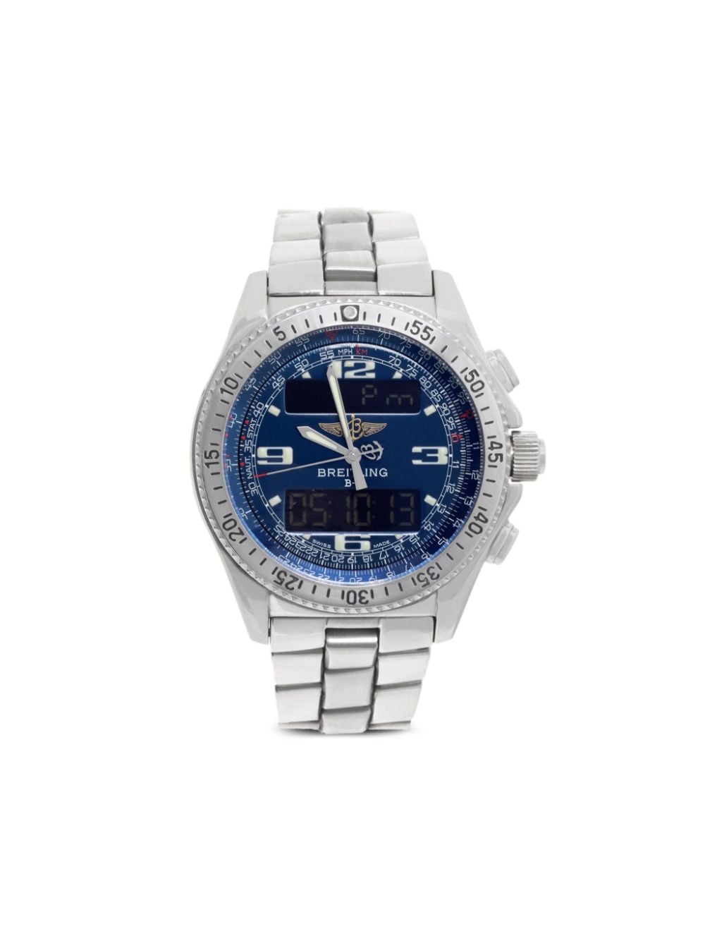 Pre-owned Breitling 1999  B1 44mm In Silver