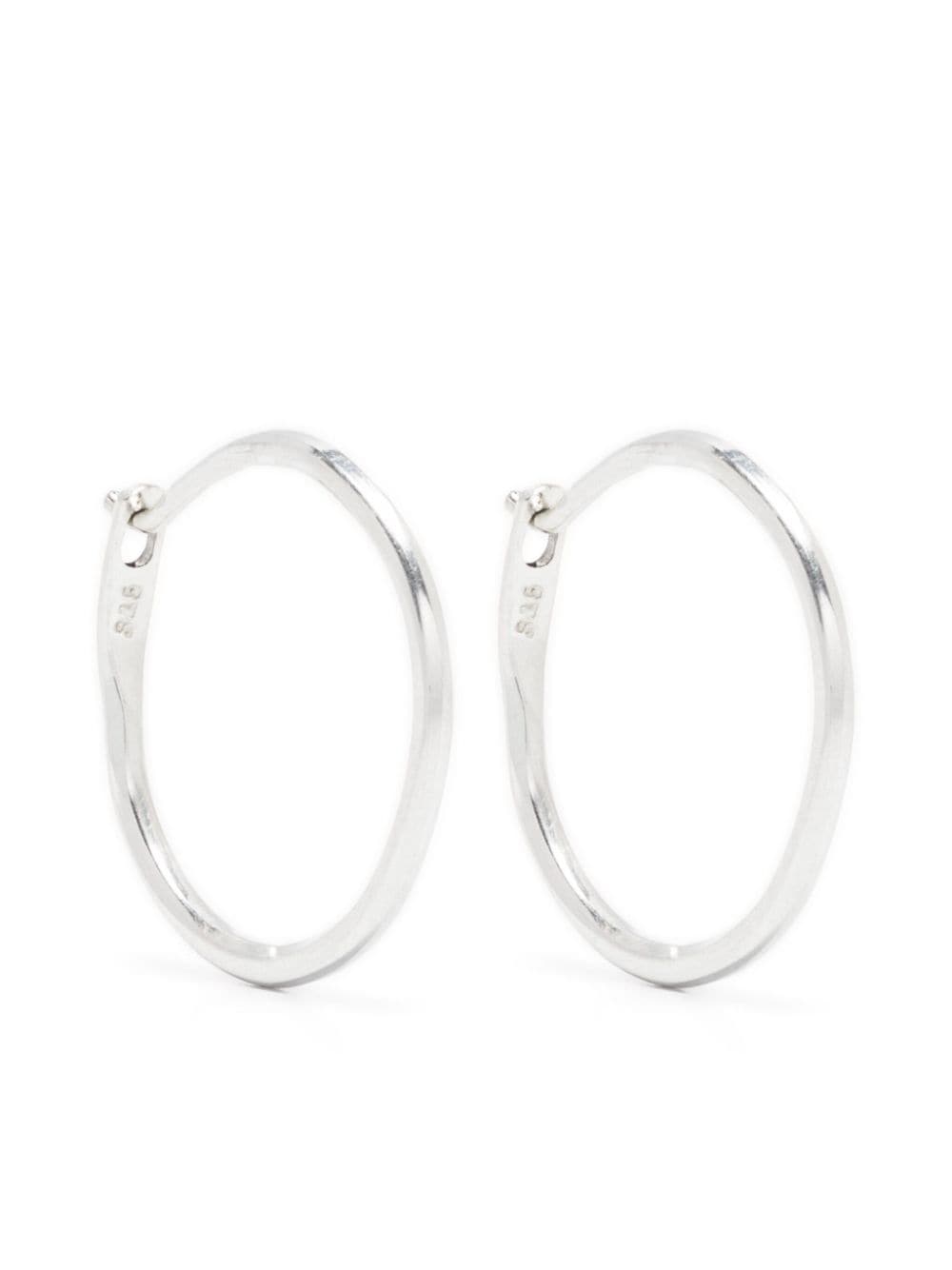 WERKSTATT:MÜNCHEN huggie-hoop earrings - Argento