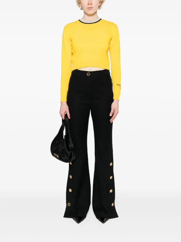 ぽっぽ様　PATOU Patou クロップド セーター | イエロー | FARFETCH JP