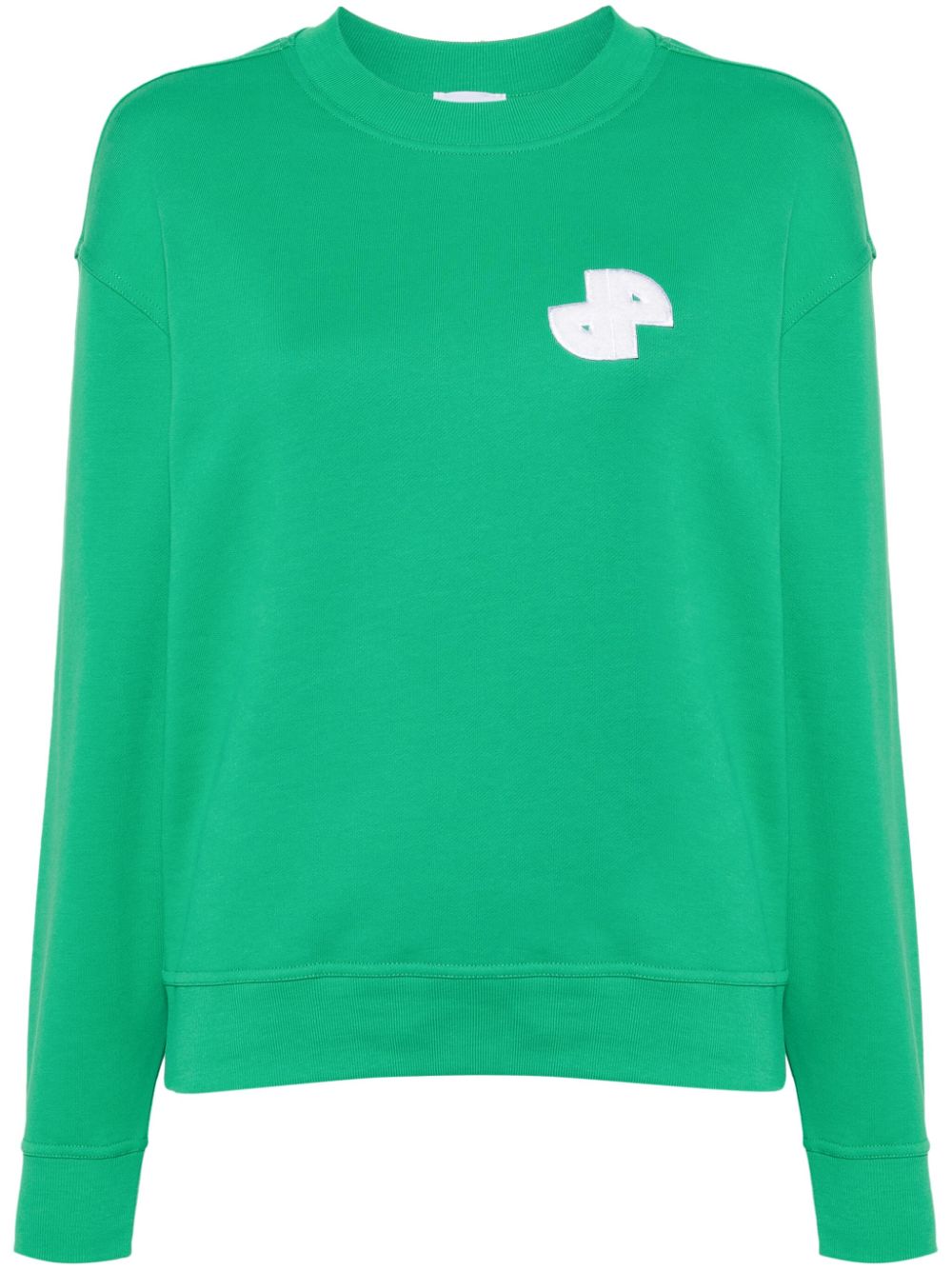 Patou JP-patch sweatshirt - Green