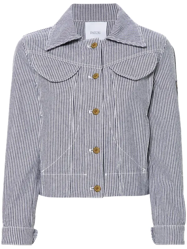 新品未使用！Patou クロップドデニムジャケット レディース