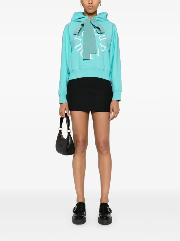 Patou Medallion embroidered-logo Hoodie | Green | FARFETCH