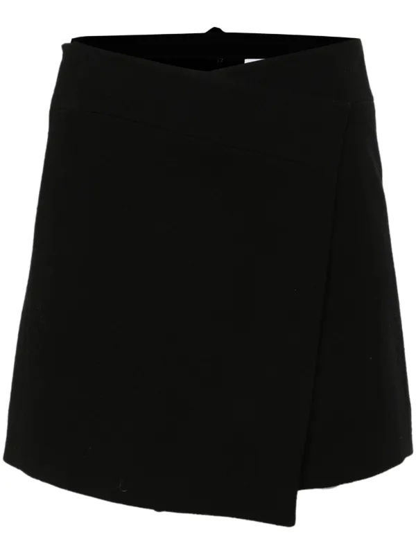 Patou ラップミニスカート | ブラック | FARFETCH JP