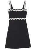 Patou crystal-embellished dress - Black