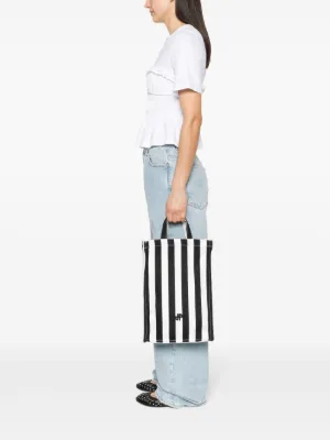 トートバッグ PATOU Vertical Shopper Bag - PATOU - Cotton - White Patou | Vertical Patou tote in cotton canvas