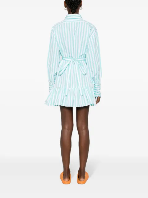 Patou striped ruffled mini dress DR13601685058 - 3
