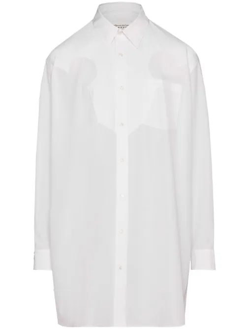 Robe-chemise en popeline - Maison Margiela - Modalova