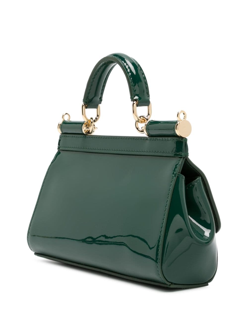 Dolce & Gabbana Sicily shopper van lakleer Groen