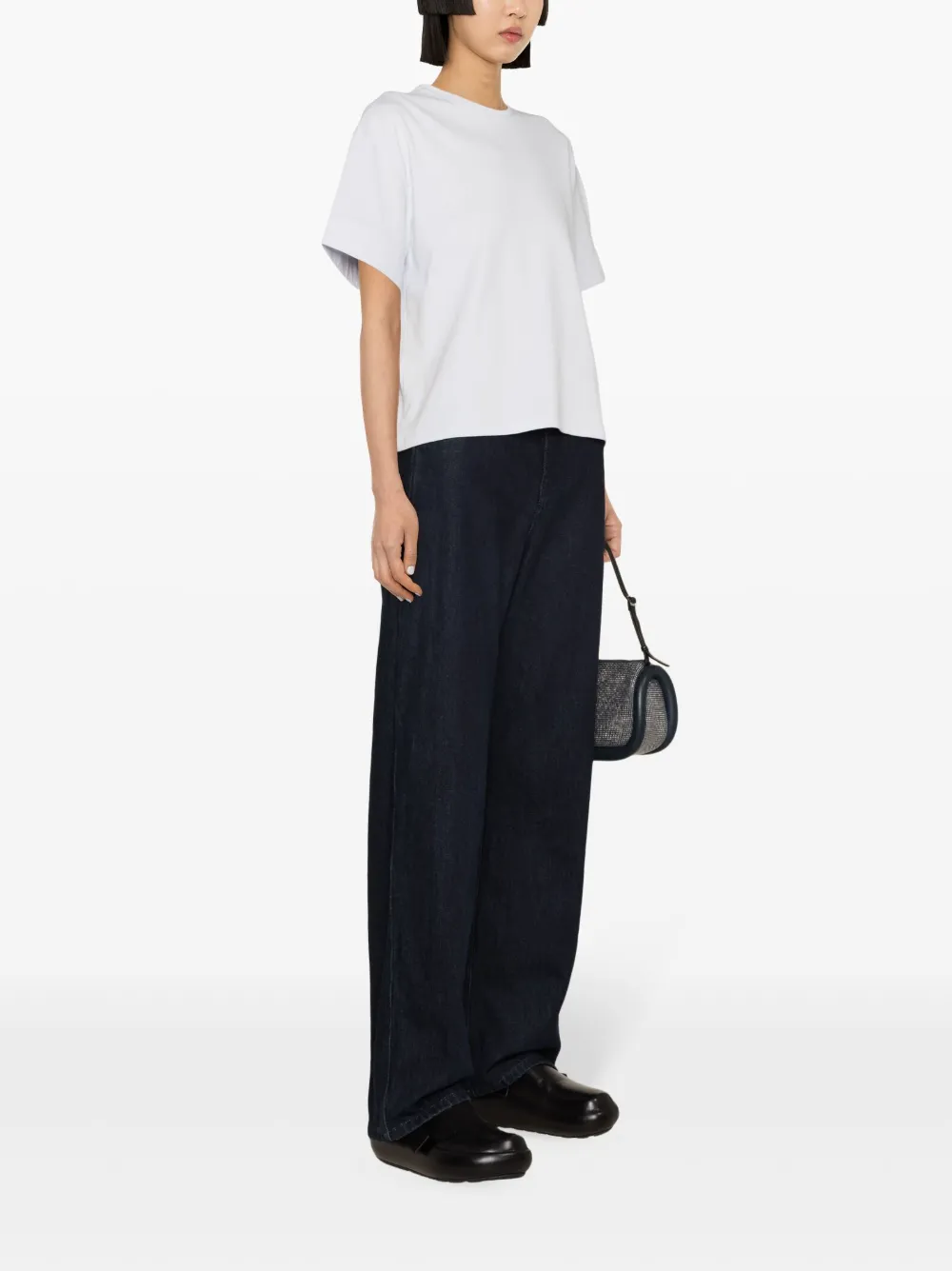 Theory Piqué T-shirt Blauw