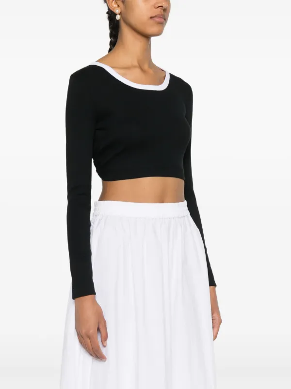 Patou クロップド トップ | ブラック | FARFETCH JP