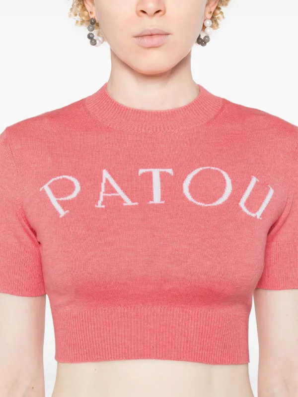 Patou インターシャ ニットトップ | ピンク | FARFETCH JP