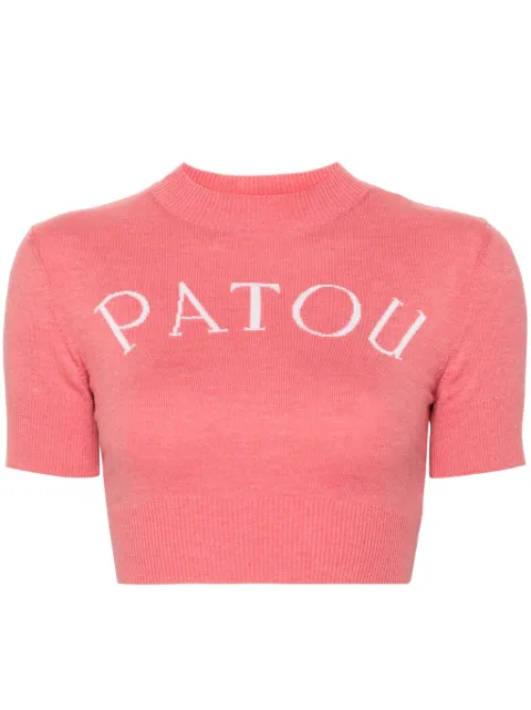 Patou intarsia-knit top