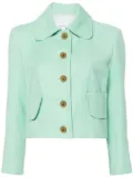 Patou cropped tweed jacket - Green