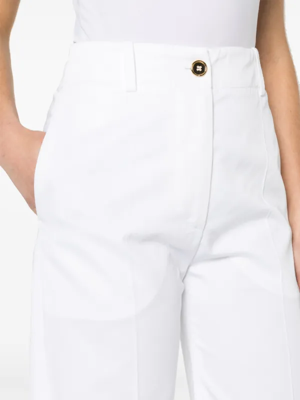 Patou Iconic ワイドパンツ | ホワイト | FARFETCH JP