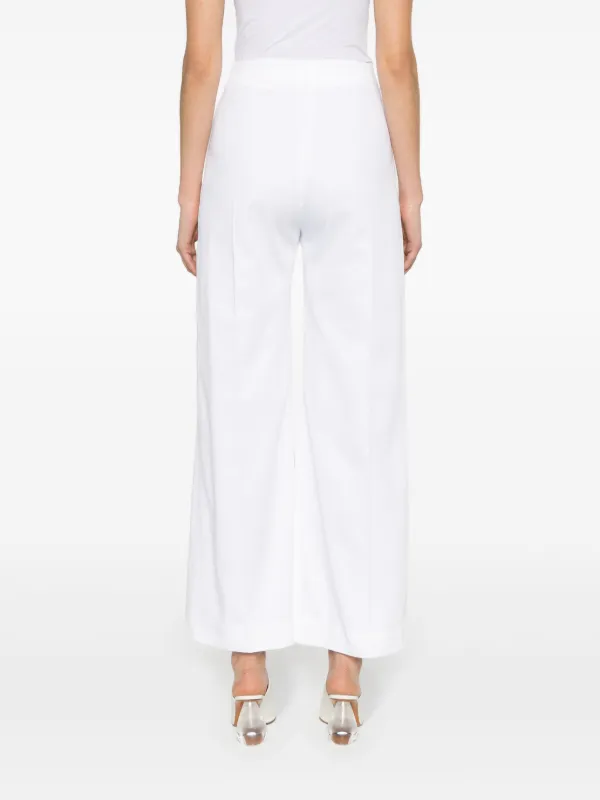 パンツ PATOU Women Pants TR0450074001W White Patou Iconic ワイドパンツ | ホワイト | FARFETCH JP