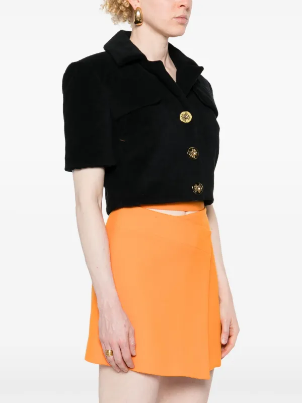 ジャケット PATOU SS24 CROPPED FIT JACKET (JA040_0164999B) Patou Cropped Fit Jacket - Black - 37% Off | Editorialist
