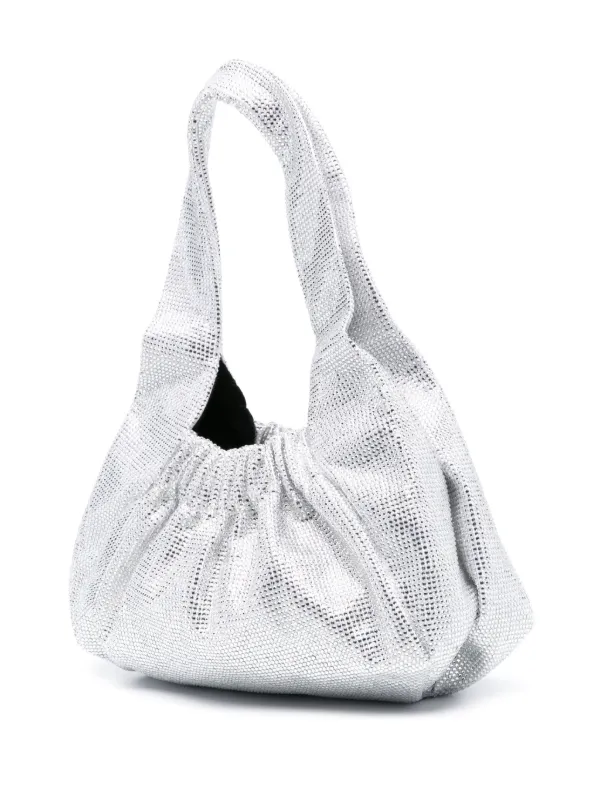 【送料&関税込】Patou Le Biscuit Satin And Rhinestone Bag Patou Le Biscuit Embellished Satin Bag | Silver | FARFETCH GE
