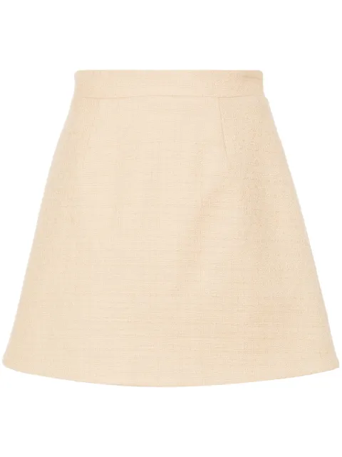 Patou bouclé mini skirt