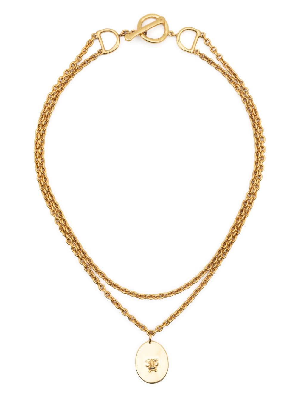 Patou Bocca-charm Necklace In Gold