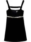 Patou rhinestone-embellished dress - Black