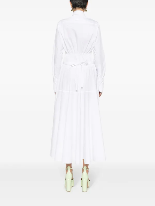 【送料&関税込】Patou White Poplin Shirt Dress Patou Poplin Shirt Dress | White | FARFETCH