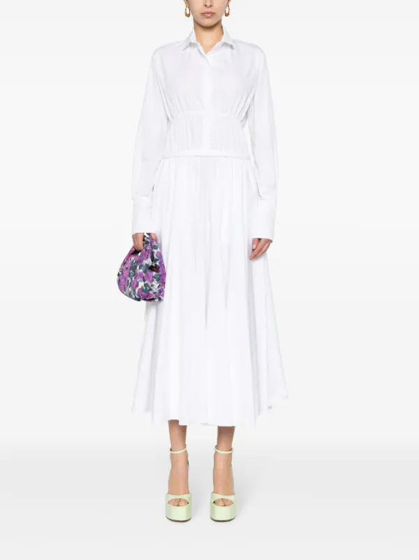 【送料&関税込】Patou White Poplin Shirt Dress Patou Poplin Shirt Dress | White | FARFETCH