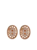 Hermès Pre-Owned 18kt rose gold Chaîne d'Ancre diamond earrings