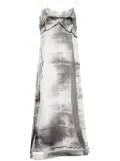 Maison Margiela Freeze-frame silk midi dress - Grey