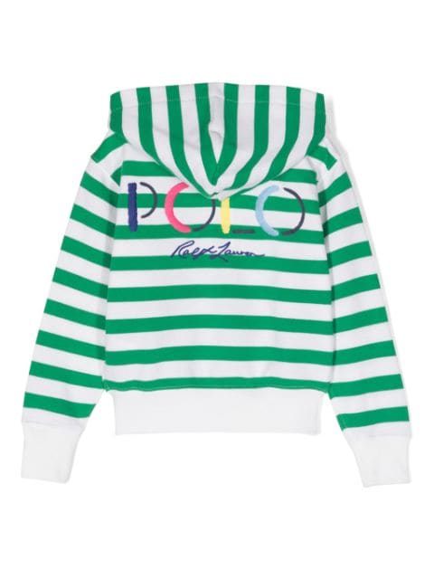 Polo Pony striped hoodie