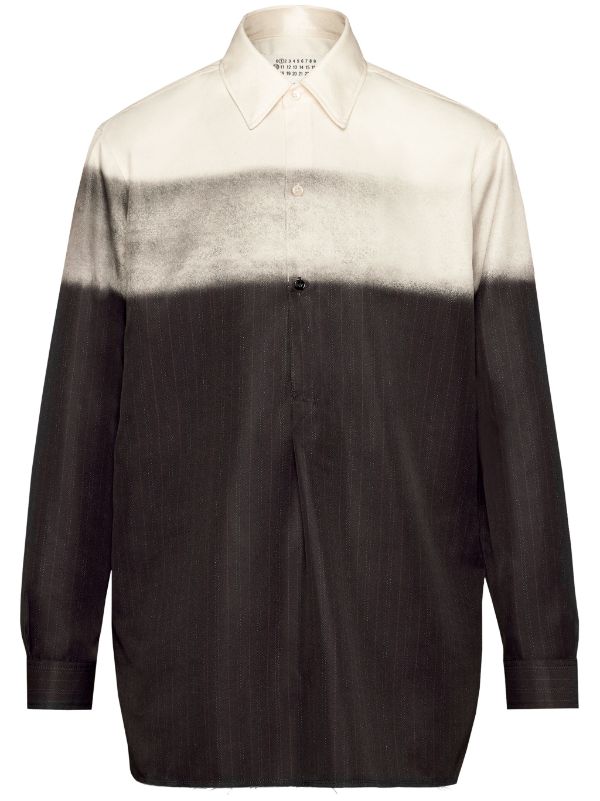 Maison Margiela Trompe l'oeil pinstripe-print Shirt - Farfetch