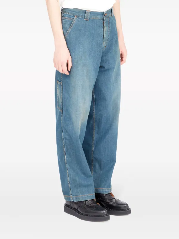 Maison Margiela ミッドライズ ワイドジーンズ | ブルー