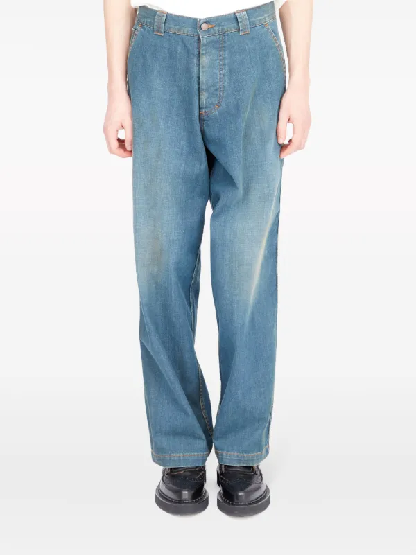 【24AW NEW】Maison Margiela / ブリーチ ワイドレッグ ジーンズ MM6 Maison Margiela (エムエムシックス メゾン マルジェラ