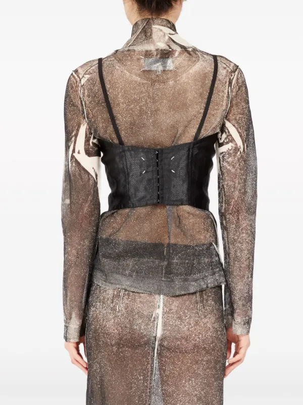 Maison Margiela Metal Satin Vest Top Black FARFETCH PH