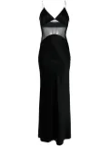 Kiki de Montparnasse Maxim panelled maxi dress - Black