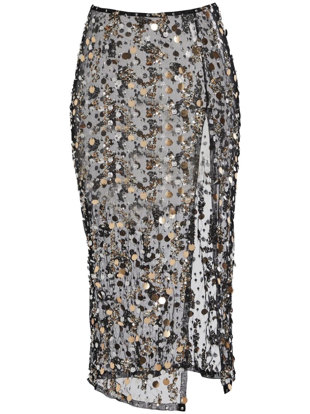 Image 1 of Retrofete Mirage sequinned sheer skirt