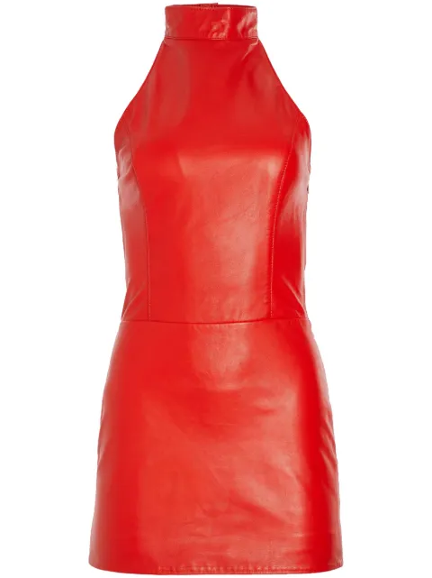 Retrofete robe en cuir Roxy à coupe courte