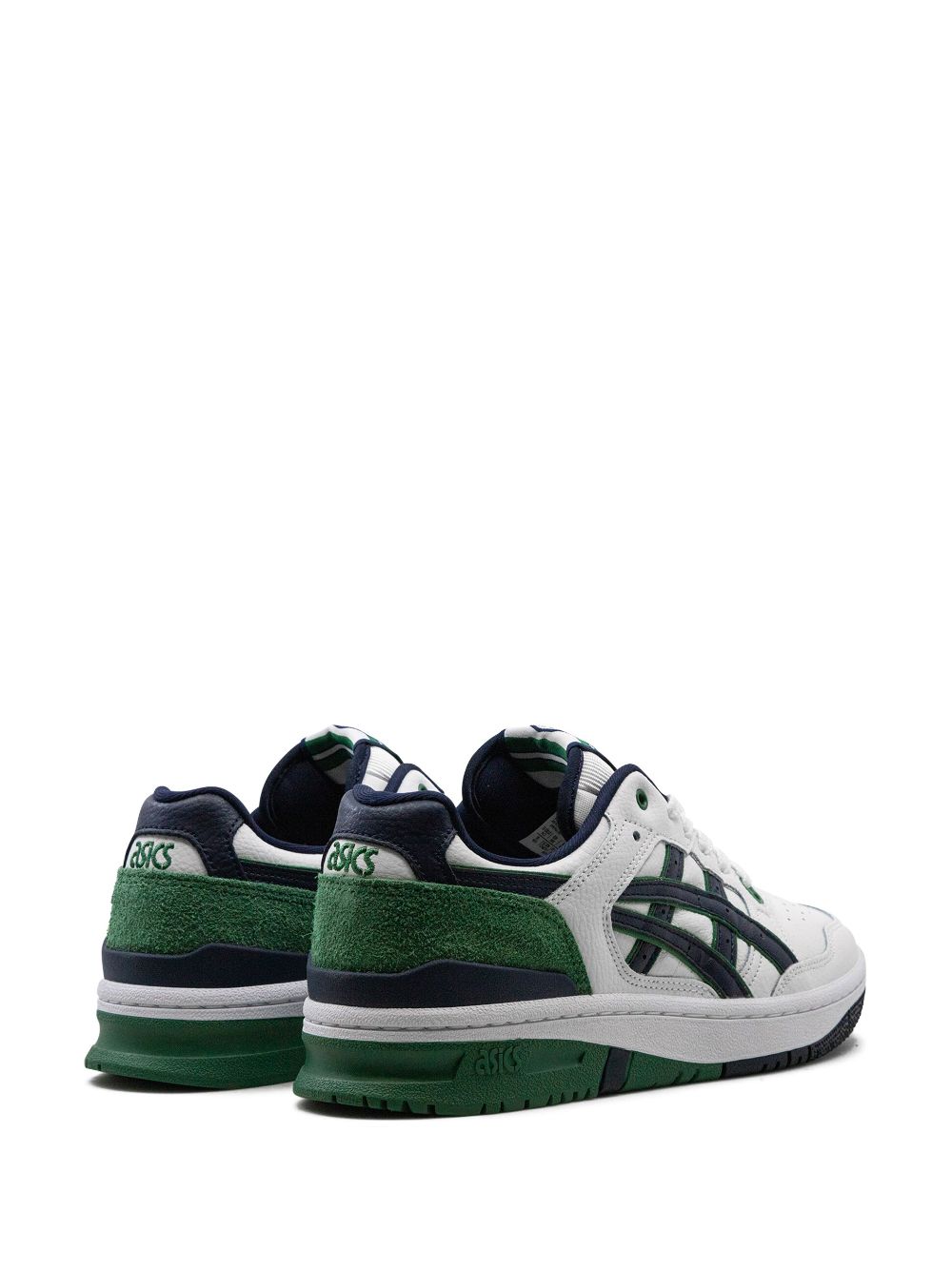 Shop Asics Ex89 "white Midnight Green" Sneakers In Weiss