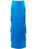 Retrofete Maelie satin cargo skirt - Blue