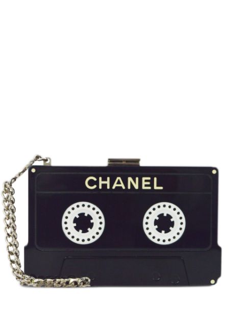 HOT SALE CHANEL 2004 cassette tape clutch bag Women