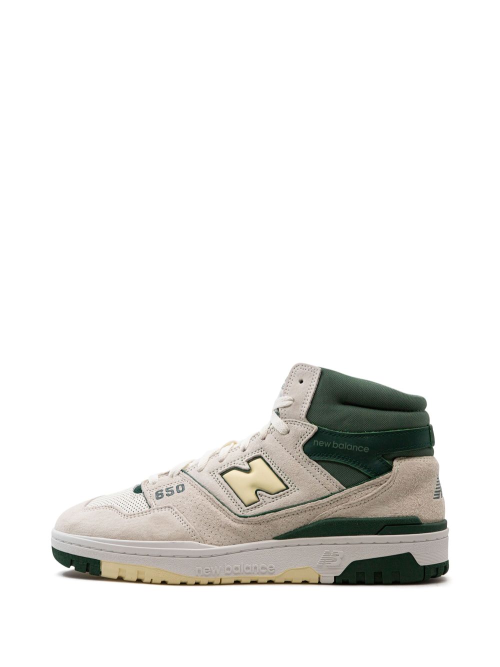 hype New Balance 650R "Sea Salt Nightwatch Green" high-top sneakers 