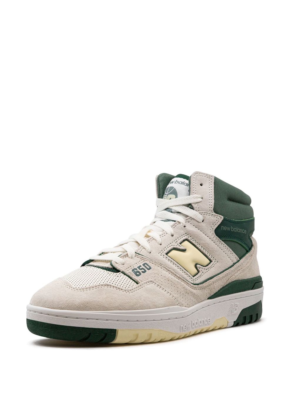 hype New Balance 650R "Sea Salt Nightwatch Green" high-top sneakers 